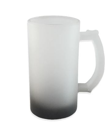 TARRO DE VIDRIO GLASEADO 16OZ BASE NEGRA