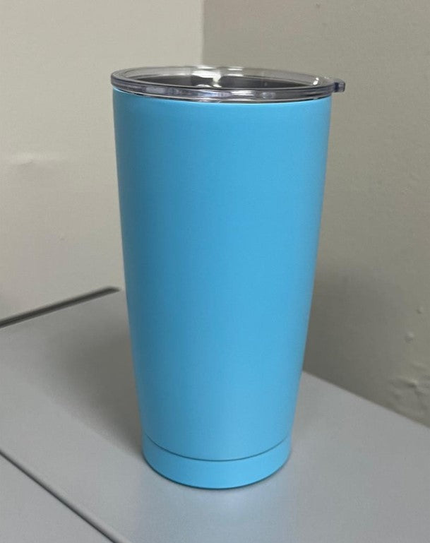 TERMO DOBLE PARED 20 OZ COLOR AZUL CIELO PARA GRABADO LÁSER