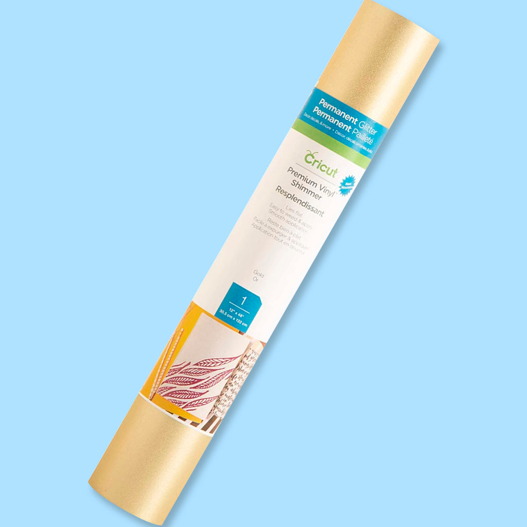 ROLLO DE VINIL ADHESIVO DORADO BRILLANTE 12" X 48"