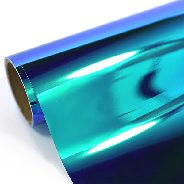 ROLLO DE VINIL ADHESIVO TORNASOL AZUL  12"X5'