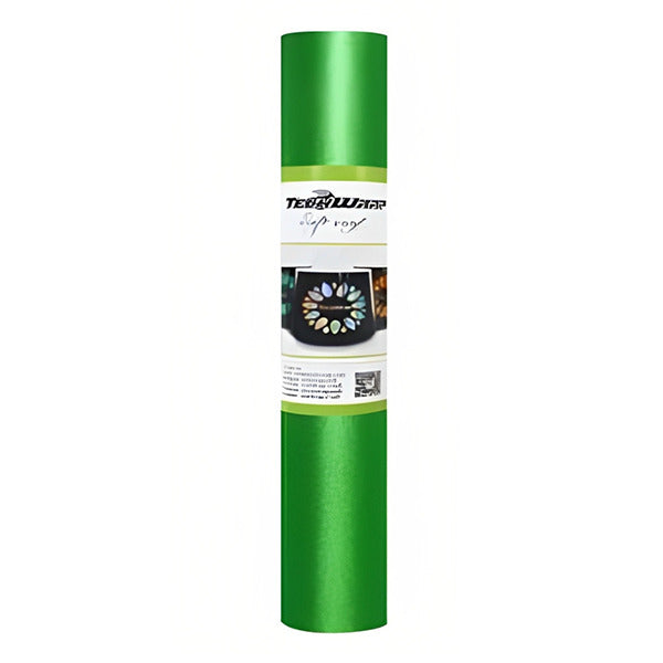 ROLLO DE VINIL ADHESIVO VERDE GLITTER 12"X5'
