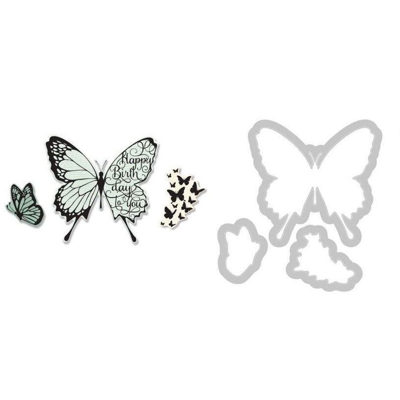 SET DE TROQUEL CON DISEÑO "MARIPOSA" PARA CORTE