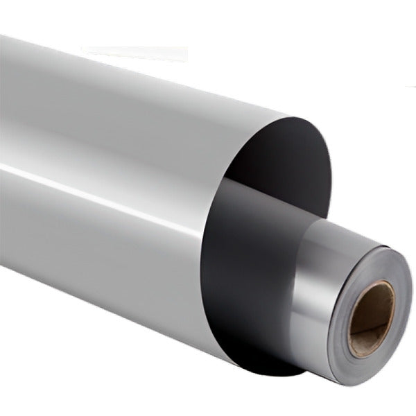ROLLO DE VINIL ADHESIVO TIPO ESPEJO GRIS 12"X5'