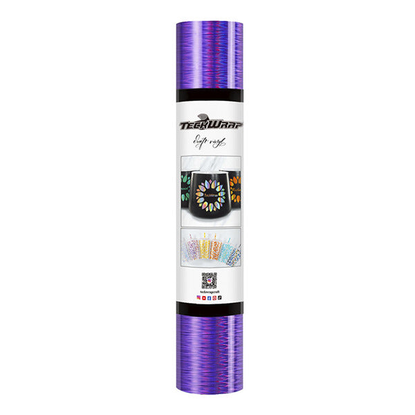 ROLLO DE VINIL ADHESIVO HOLOGRAFICO STARLIGTH MORADO 12"X5'
