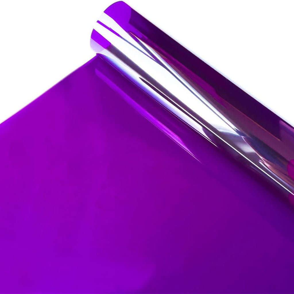 VINIL ADHESIVO TRANSPARENTE PARA VENTANA COLOR MORADO