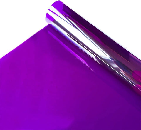 VINIL ADHESIVO TRANSPARENTE PARA VENTANA COLOR MORADO