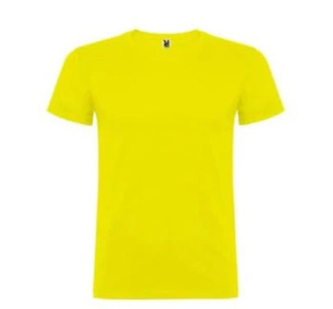 CAMISETA INFANTIL UNISEX AMARILLA TALLA 3/4