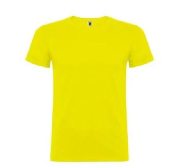 PLAYERA INFANTIL TALLA 3/4 COLOR AMARILLO