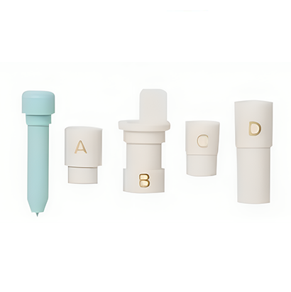 KIT DE DISEÑO PARA GRABADO (INCLUYE 4 ADAPTADORES, 1 PLUMA DE GRABADO Y 36 FIGURAS DE ACETATO)