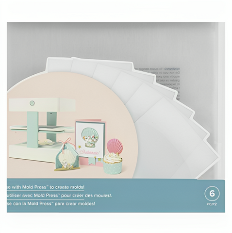 LAMINA TRANSPARENTE DE PLASTICO PARA CREAR MOLDES SET-6