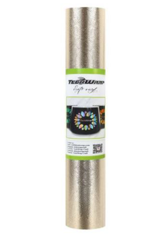 ROLLO DE VINIL ADHESIVO DORADO CHAMPAGNE GLITTER 12"X5'