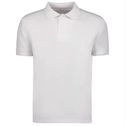 PLAYERA TIPO POLO INFANTIL TALLA 7/8 COLOR BLANCO