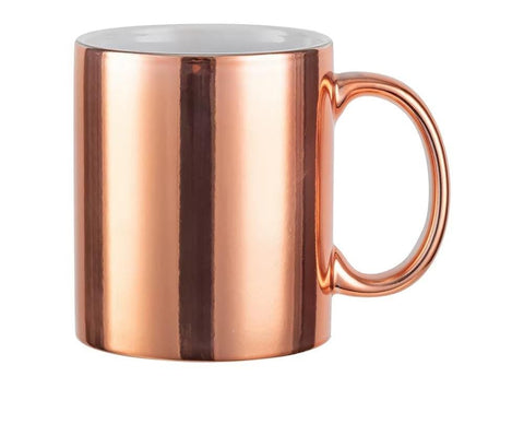 TAZA 11 OZ TIPO ESPEJO COLOR COBRE