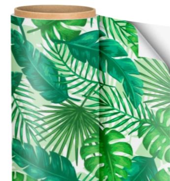 VINIL ADHESIVO EASY PATTERN TROPICAL LEAVES 12" X 1'