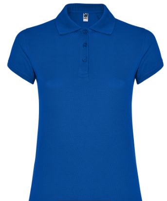 CAMISA TIPO POLO DE MUJER TALLA M COLOR AZUL ROYAL