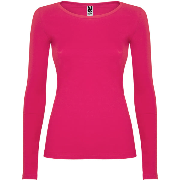 CAMISA MANGA LARGA PARA MUJER COLOR ROSA TALLA M