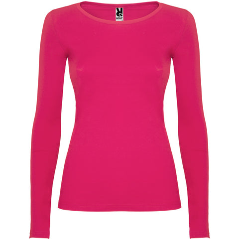 CAMISA MANGA LARGA PARA MUJER COLOR ROSA TALLA M