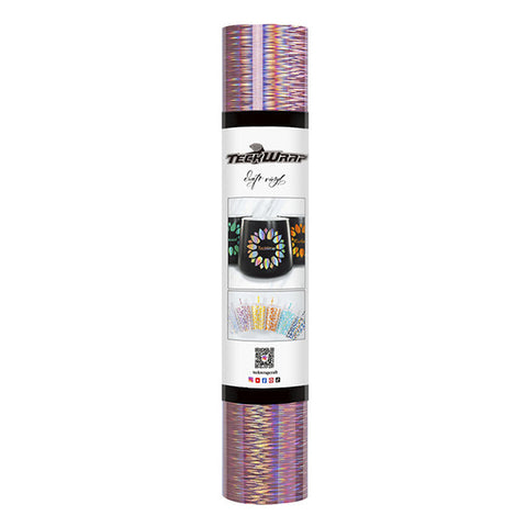 ROLLO DE VINIL ADHESIVO HOLOGRAFICO STARLIGTH ROSE GOLD 12"X5'
