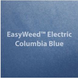 VINILO  TEXTIL TERMOTRANSFERIBLE ELECTRIC COLUMBIA BLUE 15"X1'