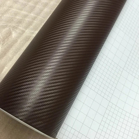 VINIL DE FIBRA DE CARBONO CAFÉ 60"