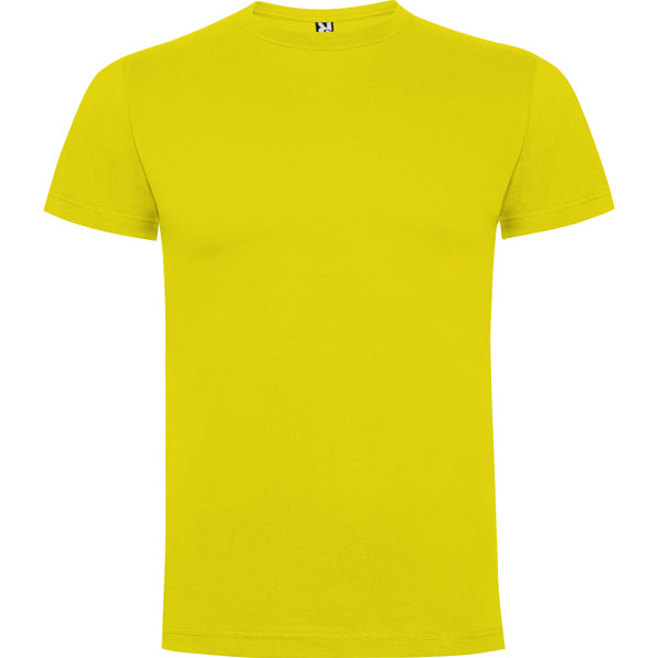 CAMISETA INFANTIL UNISEX AMARILLA TALLA 3/4