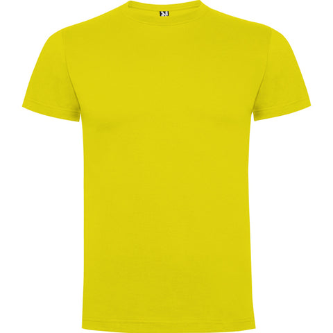 CAMISETA INFANTIL UNISEX AMARILLA TALLA 3/4