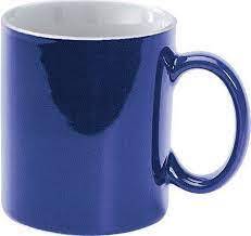 TAZA 11 OZ TIPO ESPEJO COLOR AZUL