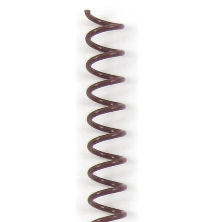 ESPIRAL DE ALAMBRE,  NEGRA 12" X 1"
