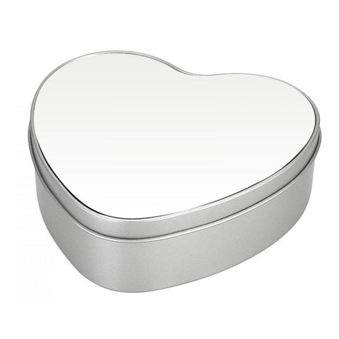 CAJA DE METAL CON FORMA DE CORAZON, PARA SUBLIMAR