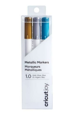MARCADORES 1.0MM ORO, PLATA Y AZUL CRICUT JOY