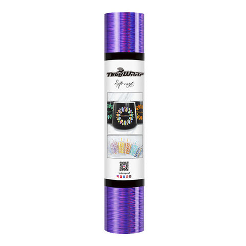 ROLLO DE VINIL ADHESIVO HOLOGRAFICO STARLIGTH MORADO 12"X5'